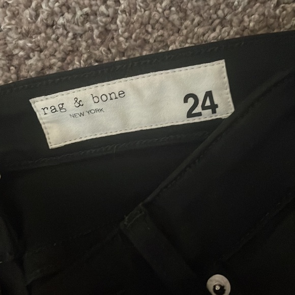 rag & bone nina high rise skinny black denim size 24 - Picture 9 of 16